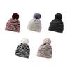 Zebra Knitted Hat Warm Cap Women's Winter Outdoor Thick Ear Protection Wool Cap