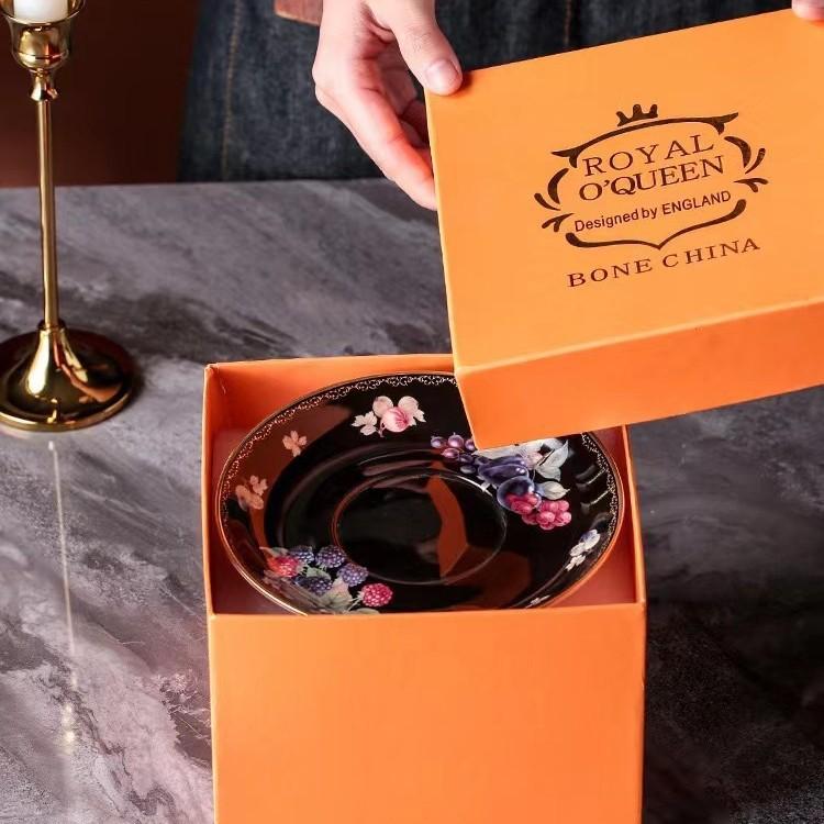Meidaoye Jing Fruit Coffee Cup Saucer High-End Exquisite Bone China Pair Cup High-End Afternoon Tea Tea Set
