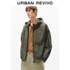 UR Men's Plaid Oversized Hooded Drawstring Jacket