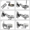 20/1x Closet LED Lamp Battery Control Cabinet Lamp Inner Hinge  Induction Lights Wardrobe Cupboard Sensor Light Home Mini Lamps
