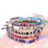 Bohemia Colorful Woven Anklets Bracelet Summer Adjustable Rope Braided Anklets Handmade Fabric Bangles for Men Women Children
