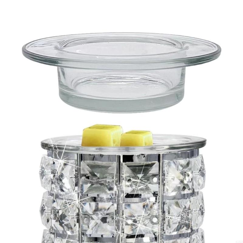 62KD 2Pcs Glass Wax Melting Bowls Essential Oil Warmers Replacement Trays Dish
