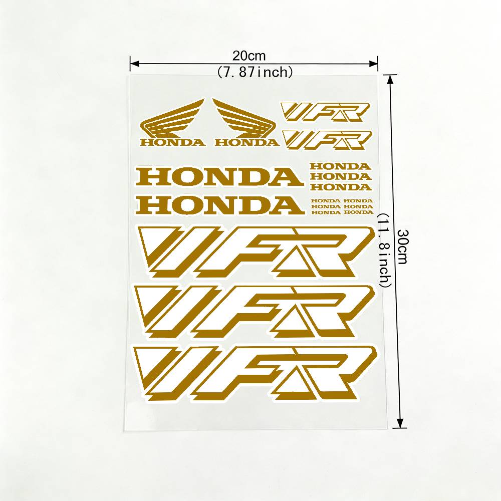 For HONDA VFR 18 colors Reflective motorcycle stickers, 3M safety warning at night in the dark scooter helmets
