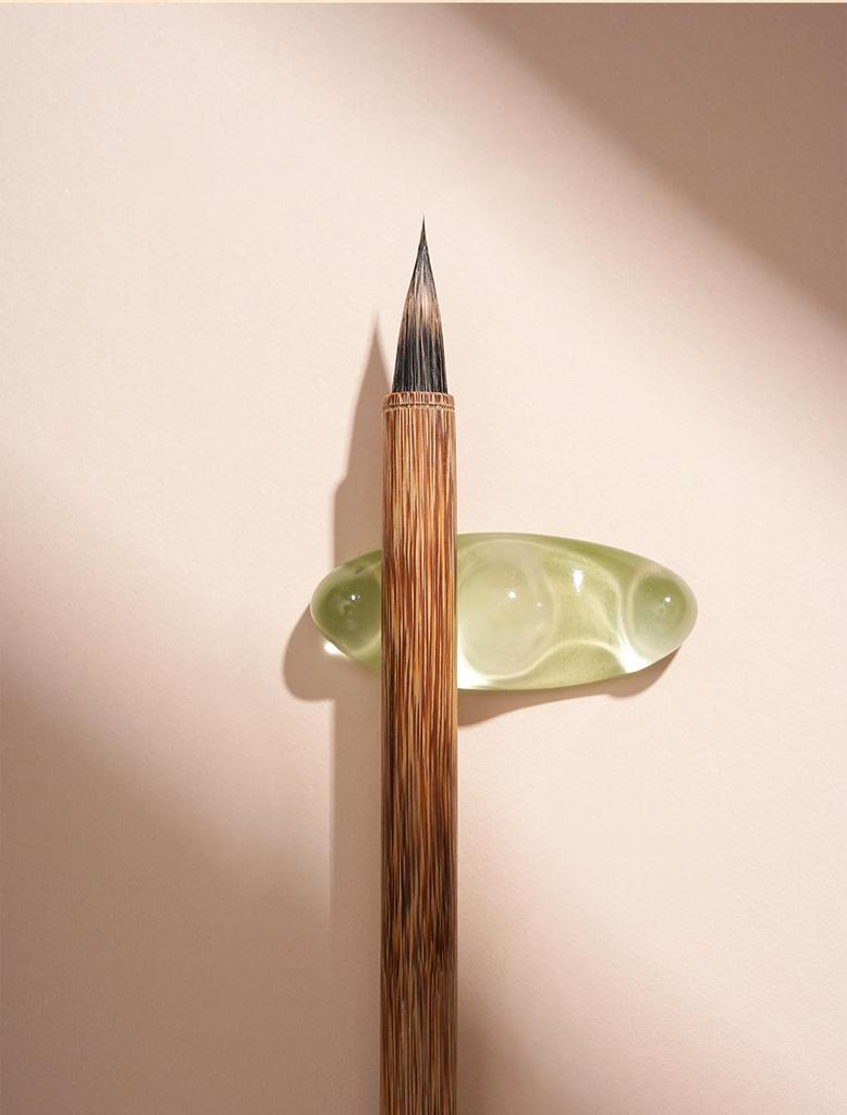 Zhao Mengfu Purple Rabbit Hair Calligraphy Brush – Professional Small Seal Script for Beginners