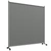 183 X 181cm Portable Privacy Screen, with Wheels - Dark Grey
