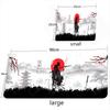 Mouse Pad Guerreiro Samurai Mousepad Preto Gamer Acessórios de Computador Teclado Mesa Tapete Empresa Gaming Laptop Mesa Acessório Pc