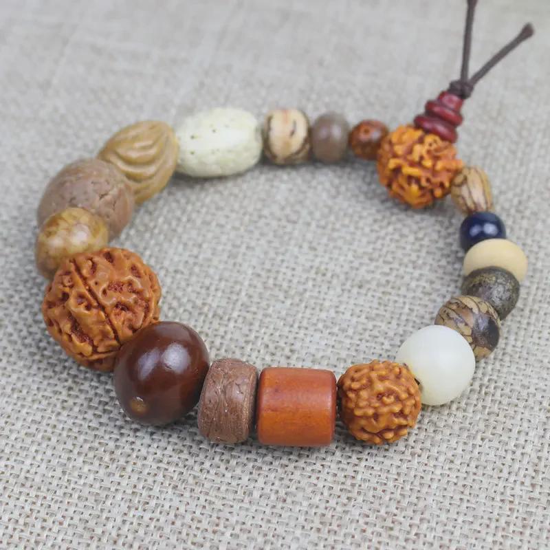 Bodhi Beads Bracelet - 18 Beads Unisex, Ideal for Tourist Attraction Stalls