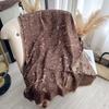Double-Sided Imitation Cashmere Thickened Warm Camellia Scarf Air-Conditioned Room Travel Neck Shawl