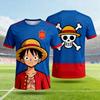 One Piece Monkey D. Luffy Spain National Team 3D Quick Dry T-Shirt For Men Women Kids Anime Football Fan Tee Outdoor sportswear
