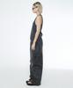 Sseleupe Multi-Pocket Carpenter Wide Denim Pants Charcoal