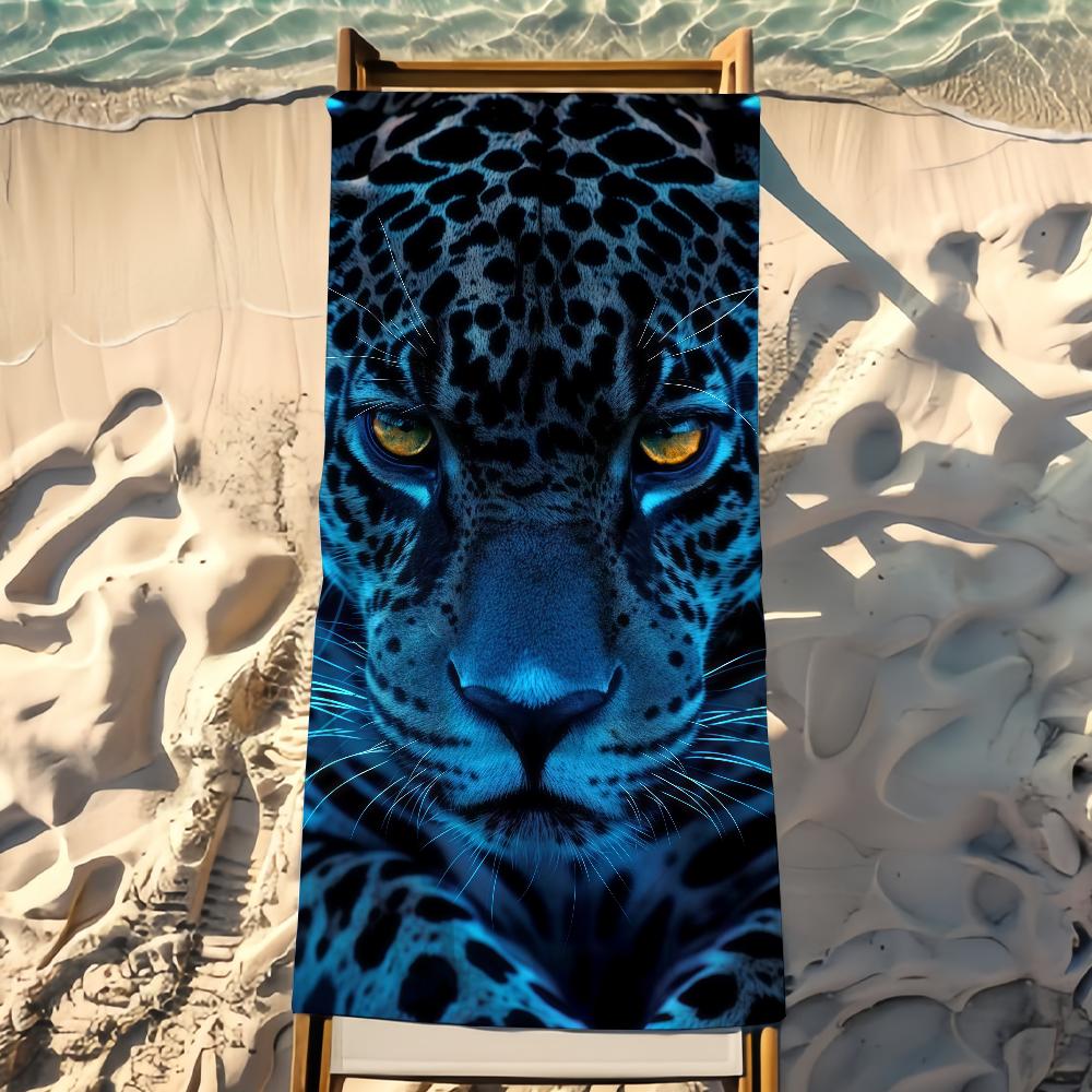 Leopard Towel Beach Towel Travel Lightweight Skin Friendly for Pool Beach Camping Cruise Summer