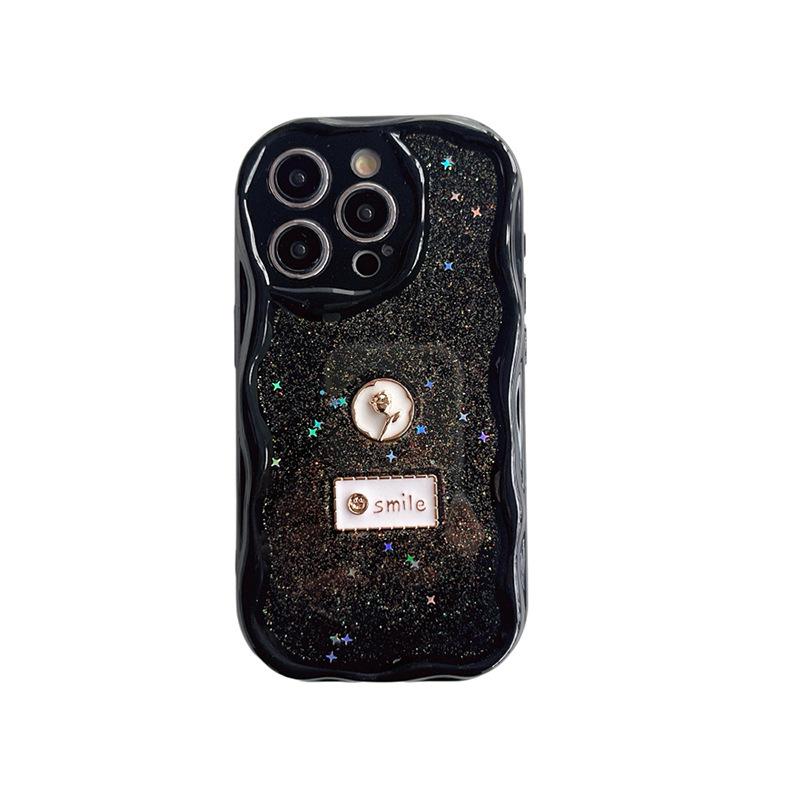 Glitter Star Sequin Mobile Phone Case for IPhone17promax All-inclusive Anti-fall for Apple 16 Love Rose