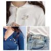 Pearls Brooch Tightening Waistband Pin Smaller Openning Bottom Brooches for Rhinestone Metal Diy Finding Accessories