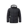 Li Ning Fitted Long Sleeve Hooded Down Jacket Men Outerwear Black AYMS389-2