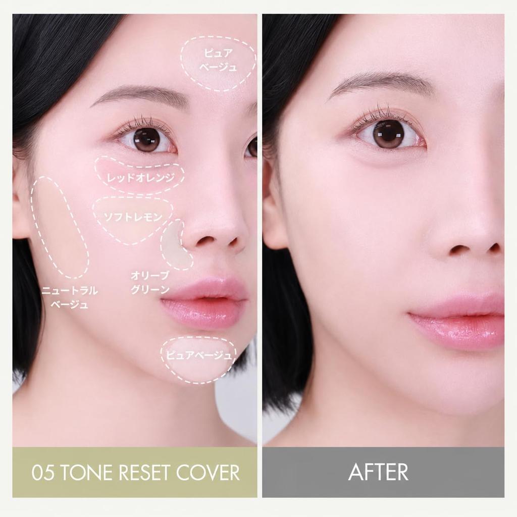 LUNA Conceal Blender Palette 5 Tone Reset Cover 6g High Adhesion Korean Cosmetics No. Multi-cover
