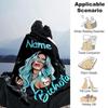 Customiz Name Personality singer Karol G Blanket Soft &Warm Sofa Office Bed Travel Lunch Break Blanket, Gift Suitable All Seasons