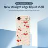 For iPhone 17 Air Case Big Bow Cherry Pattern Printing Straight Edge TPU Phone Back Cover
