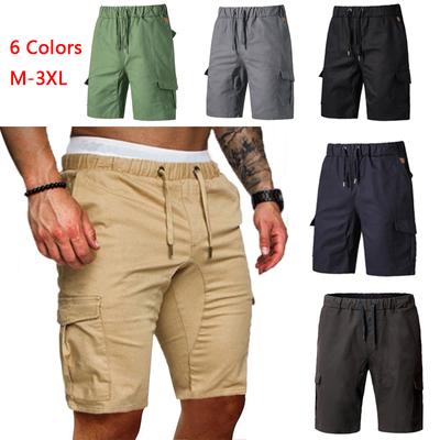 Summer Men's Casual Workwear Multi-Pocket Sport Shorts
