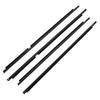 4Pcs Chrome/Black Window Rubber Trim For Toyota Land Cruiser LC200 Series For Lexus LX570 2008-2021 Weatherstrip 7572060070