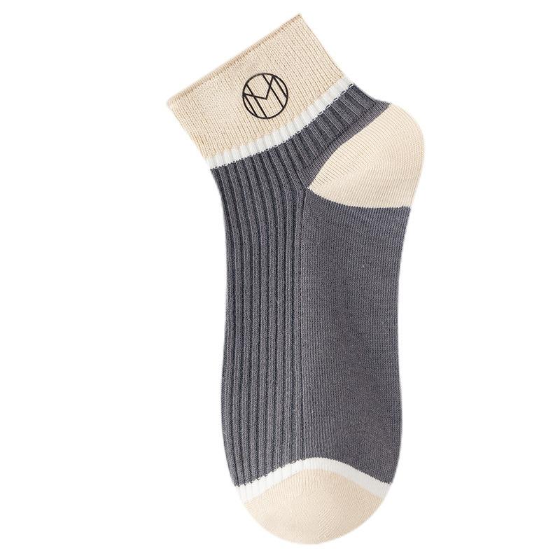 Men's Spring and Summer Thin Deodorant Sweat Absorption Low Help Shallow Mouth Short Tube Socks