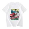 Cars Lightning McQueen Print Fashion Clothing Anime Casual TShirt Women Unisex Cotton Plus Size Loose Short Sleeve TShirt