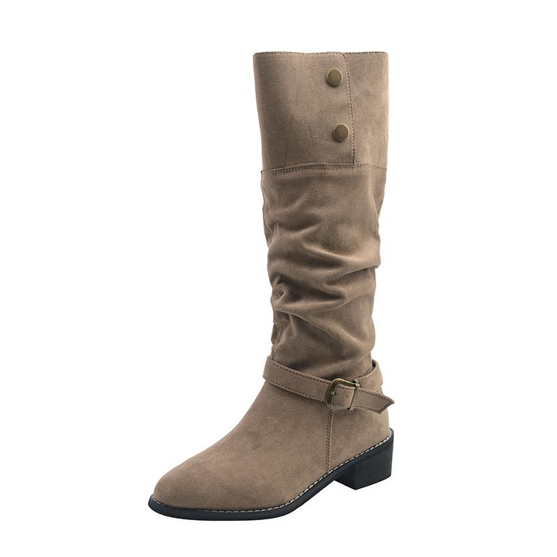 Fashion 2025 Fashionable High-quality and Versatile Boots Women's Autumn Winter Style Fashionable Boots Rubber Outsole