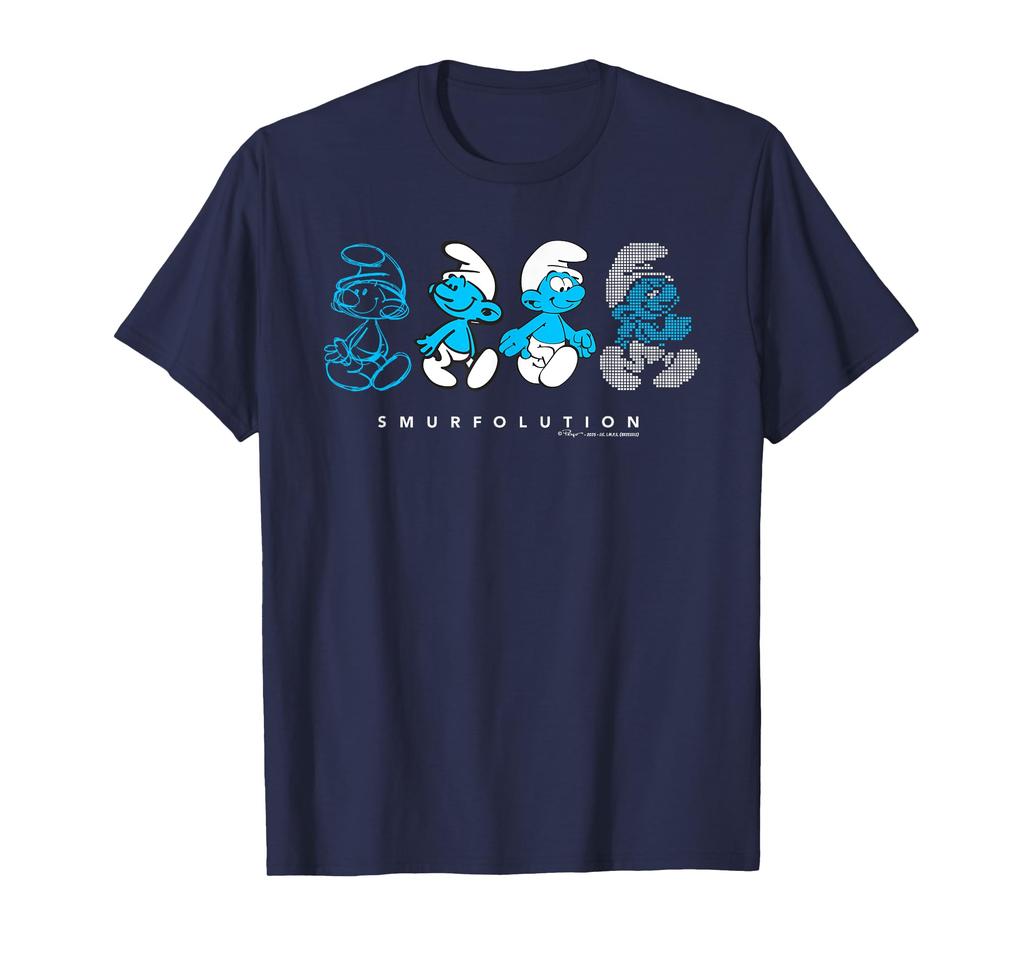 Evolution der Schlümpfe Smurflation Metaverse Schlümpfe Film T-Shirt