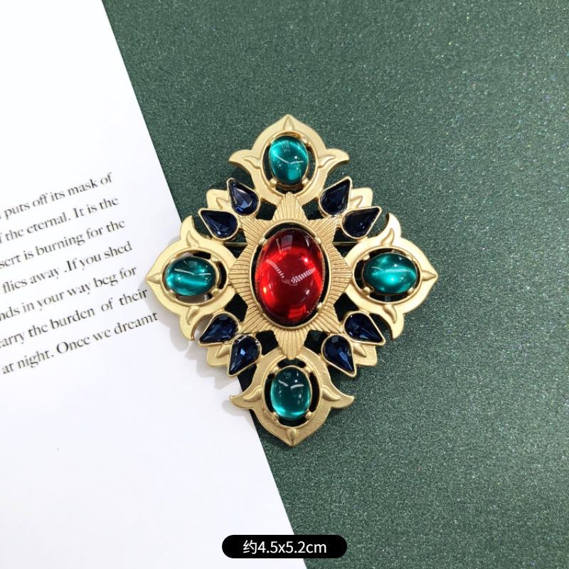 

Винтажная барочная вестерн антикварная брошь матовый золотой жемчуг корона суд булавка брошь аксессуары женщины