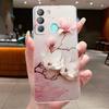 For Tecno Pop 5 LTE BD4 Pop5 BD2 4 Air 4 LTE Cases Flower Butterfly Cover Pop 6 Pro BE8 Soft Silicone Transparent TPU Phone Case