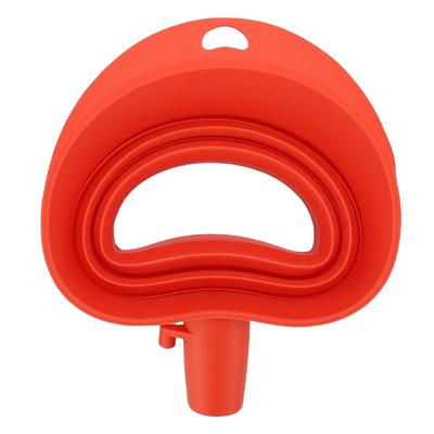Flour Funnel for Stand Mixer Foldable Wide Opening Mixer Flour Funnel Attachment Silicone Red