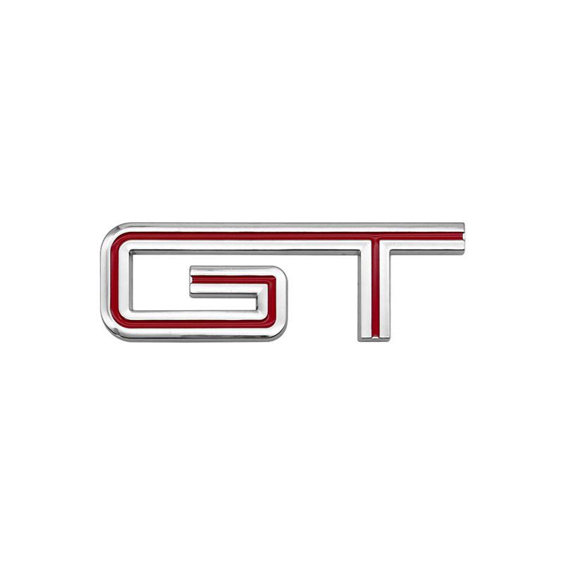 1Pc GT Logo 3D Chrome Metal Car Rear Trunk Logo Decal Badge Sticker For Mustang Shelby GT GT500 GT350 Car Styling Accessories