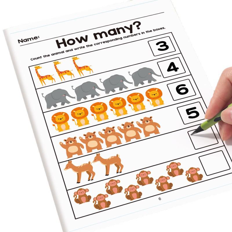 Preschool Math Fill-in-the-Blanks Workbook: Logic, Pattern Recognition & Fun Learning