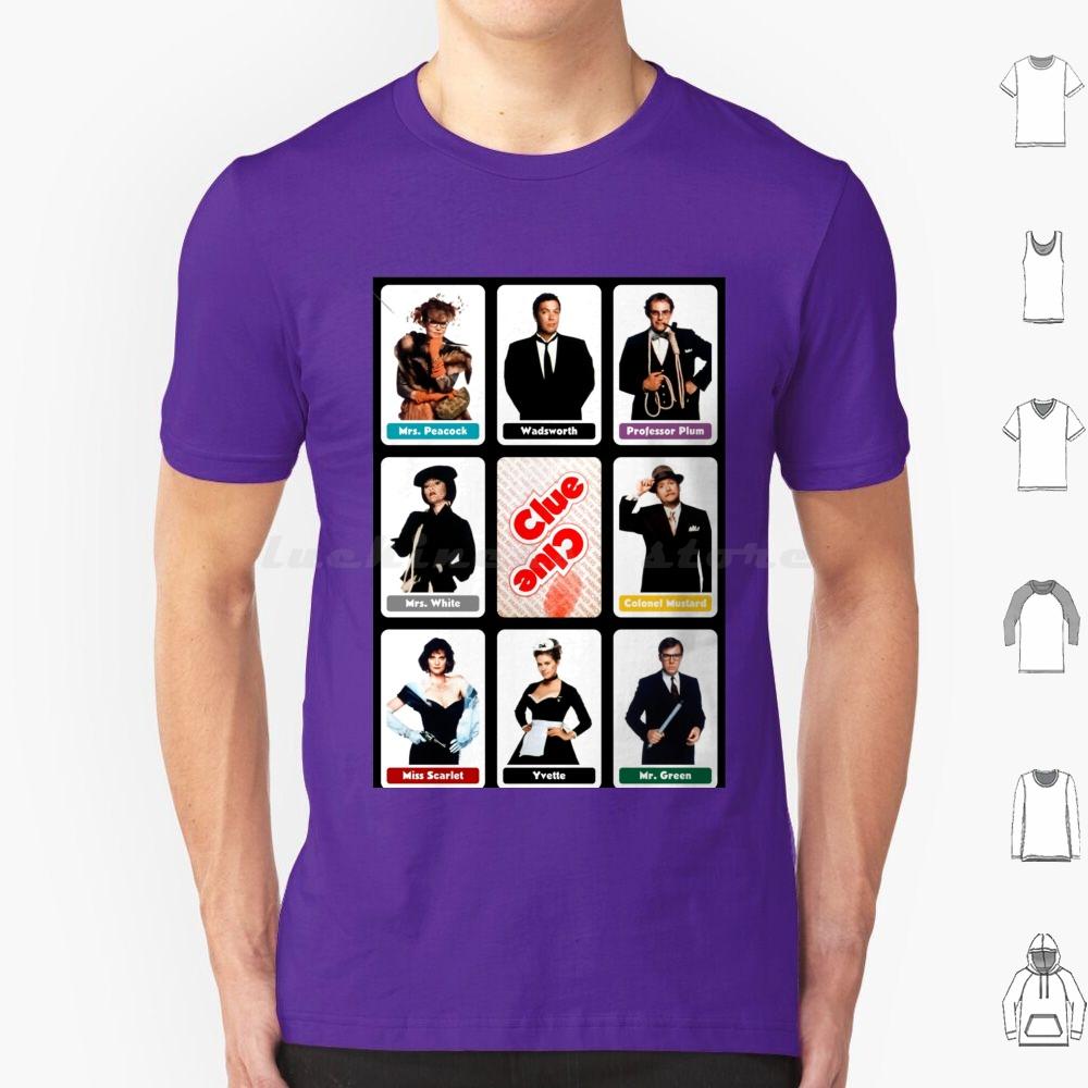 Clue 1985 T Shirt Cotton Men Women DIY Print Red Herring Singing Telegram Too Late Flames Vintage Retro Movie Clue Board