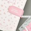 New PU Leather Money Saving Binder A6 Size Cute Flowers Budget Binder Clear Inner Pages Budgets Planner Home Office Use