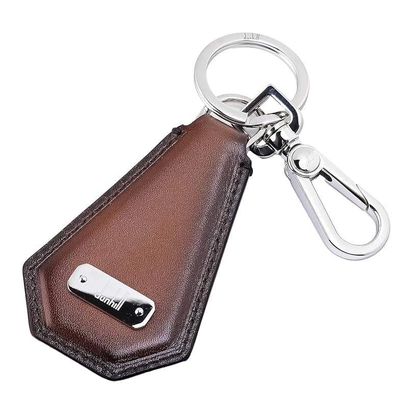 

[Dunhill] key ring key ring 1893 harness key fob duke calf leather men s Tan (brown) DU23RFY6803210 uk [product]