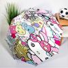 Pink Kitty Adventure Umbrella 8-Frame for Travel, Camping, Casual Lightweight Portable Umbrella, Essential for Every Family Holidays Gift