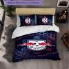 RB Leipzig Calcio Set Lenzuola 3 Pezzi Morbido Copripiumino con Federe Set Decorazione Camera da Letto per Casa