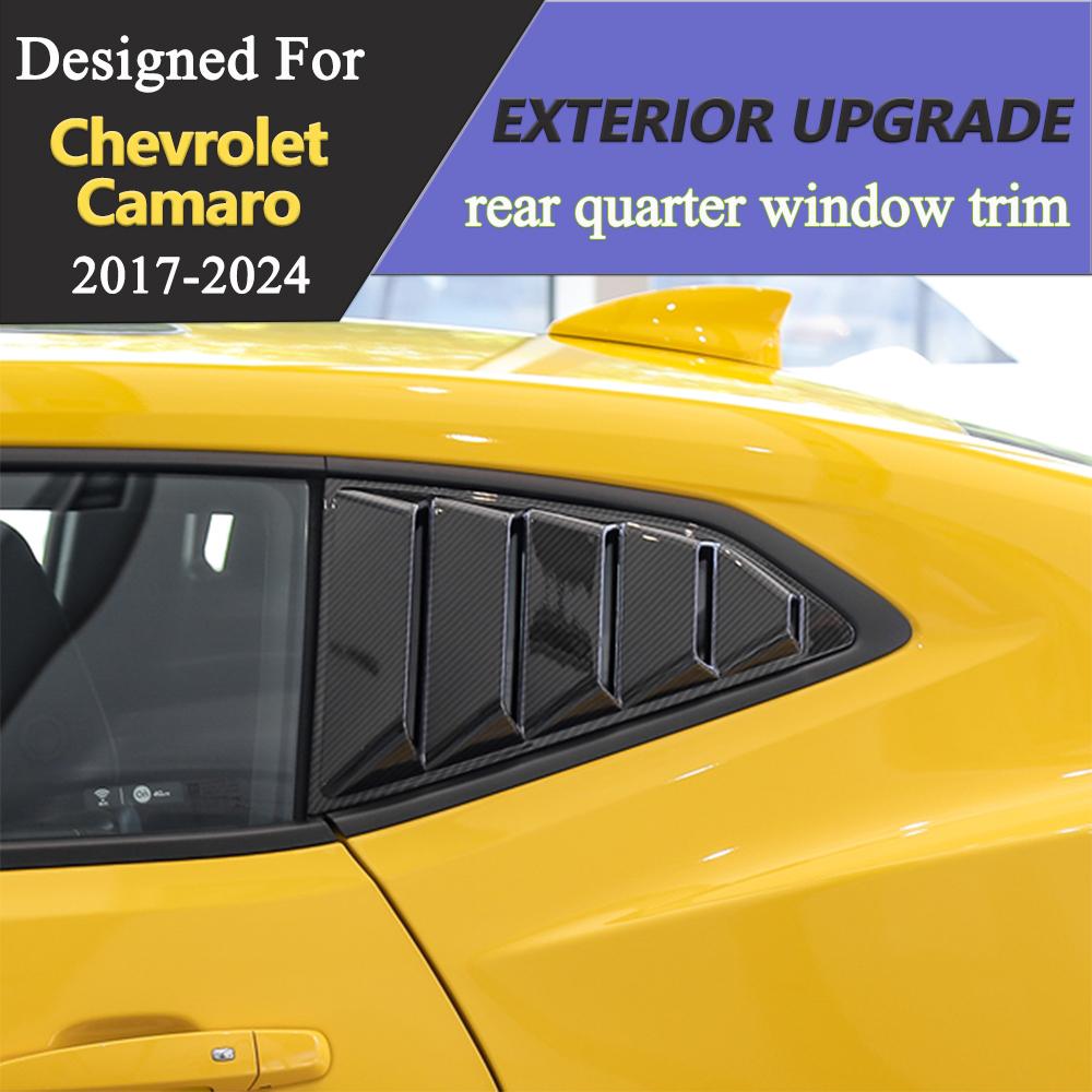 Quarter Window Louver Trim Cover for Chevrolet Camaro 2017-2026 2026 Rear Window Spoiler Panel Car Styling Exterior Accessosries