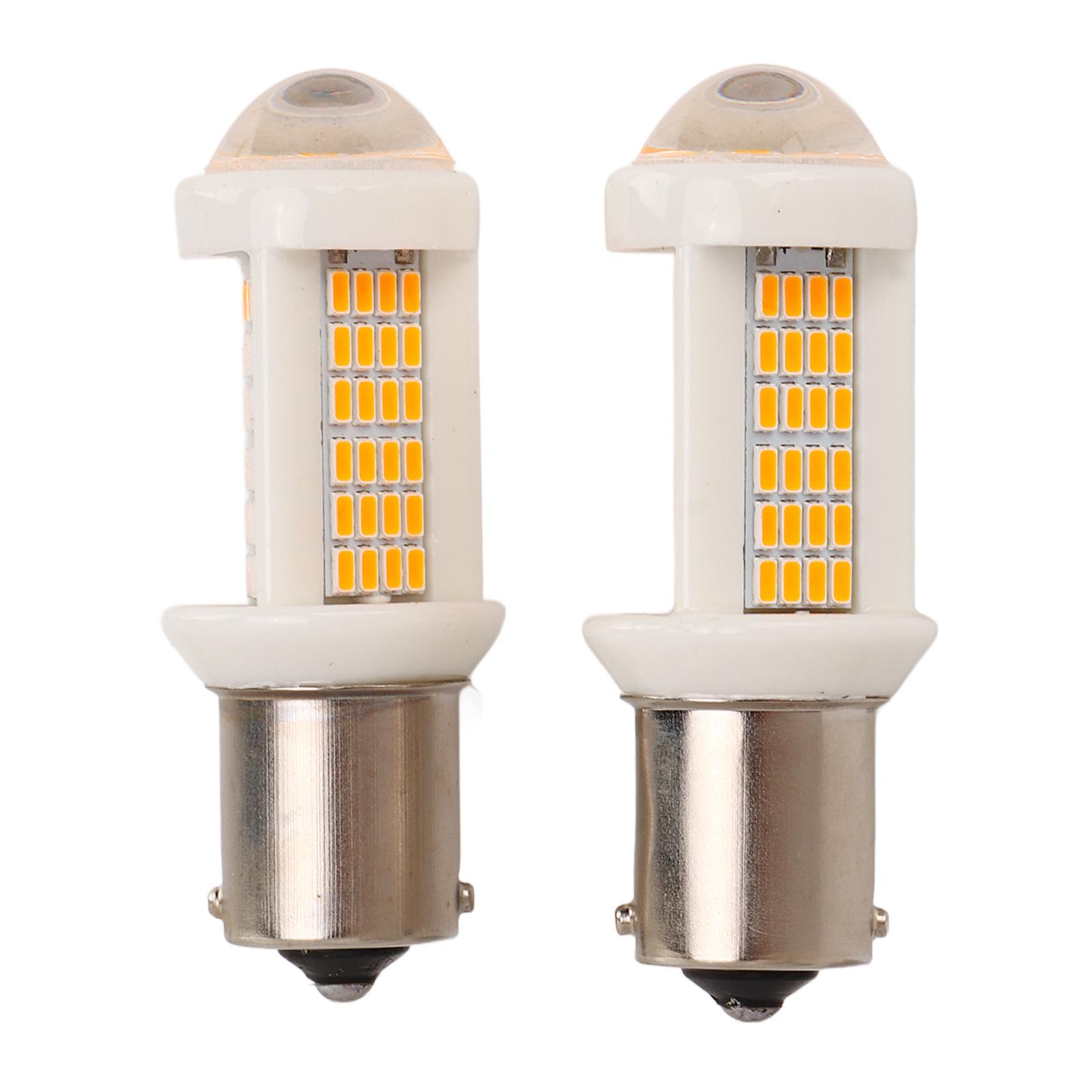 2 Pcs Back Up Light Bulb Yellow Turn Signal Reverse Brake Taillight LED Car Light Bulb for Car
