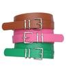 Silver Buckle Leather Women's Belt - Fashionable & Versatile for Jeans and Casual Wear