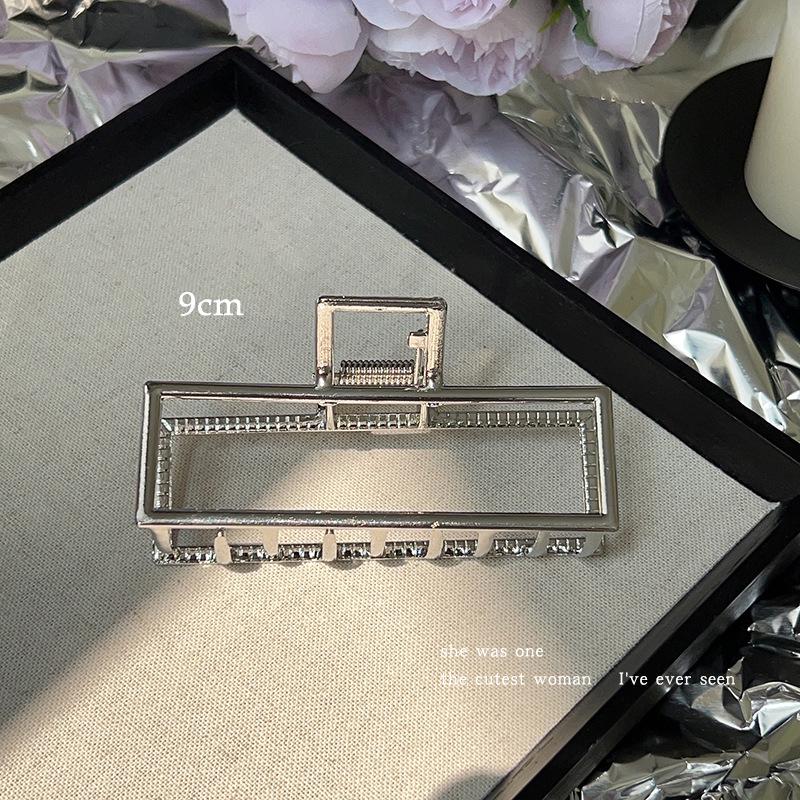 2024 Silver Shark Clip for Women - Large Metal Grip Hair Accessory