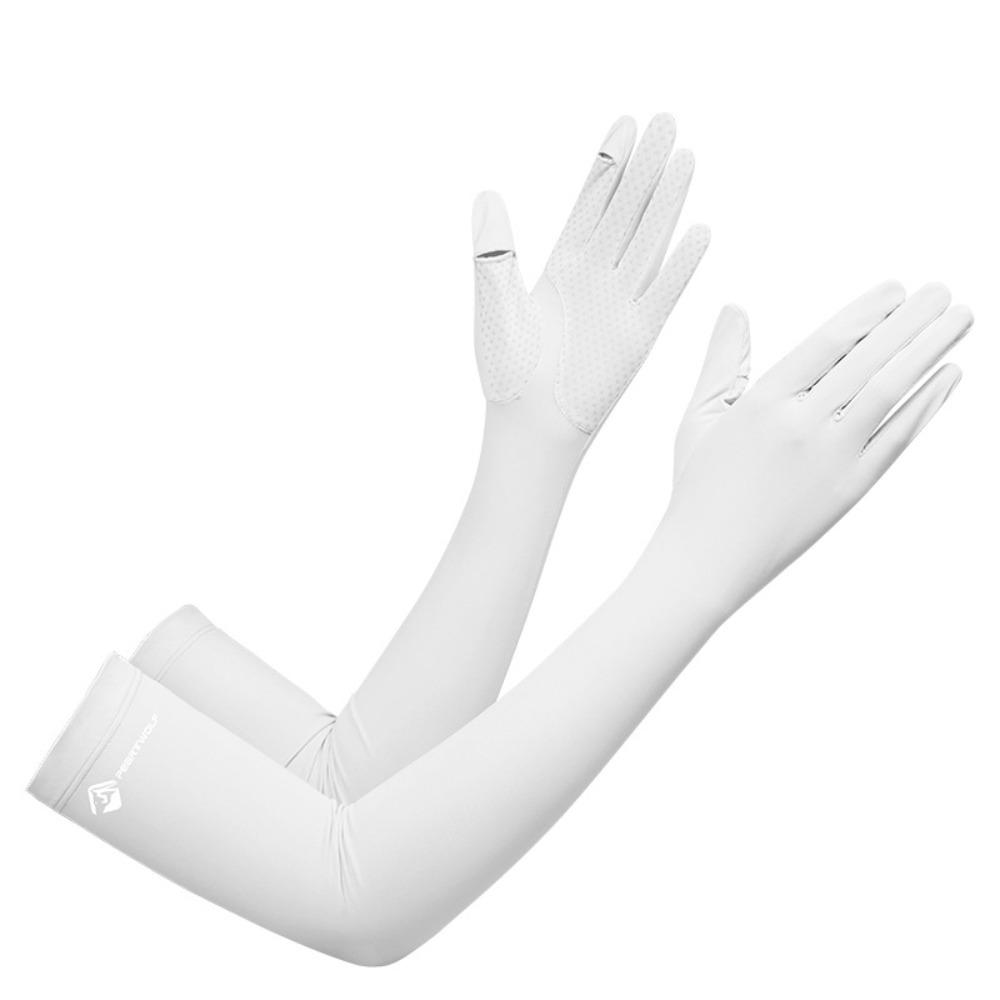 

Дышащие нарукавники Защита от солнца УФ Защита Беговая спортивная одежда Новые Длинные Нарукавники Унисекс белый