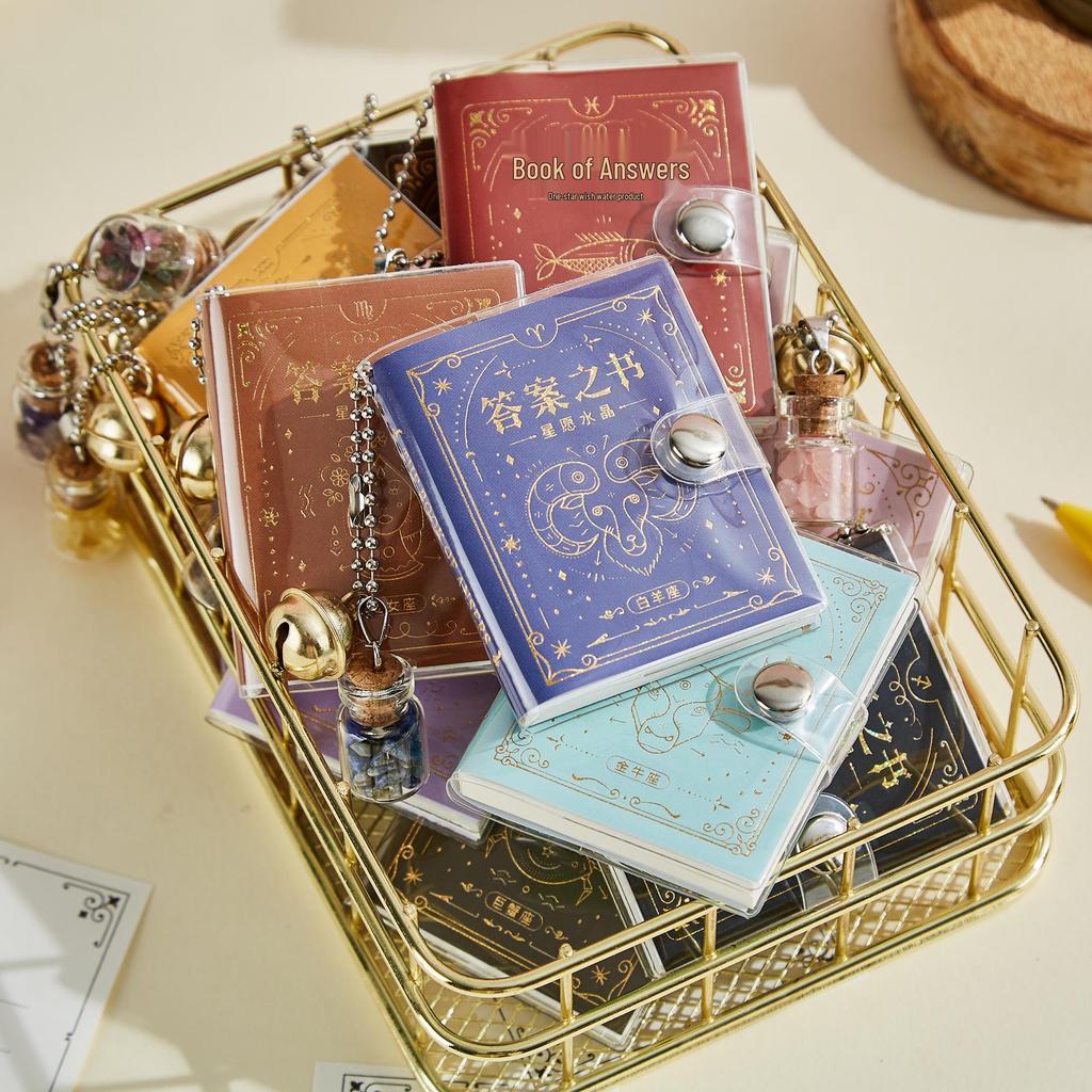 Star Wish Crystal Pendant: Constellation Book with Wishing Bottle