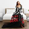 Berserk The Black Swordsman Blankets Quality Soft Warm  Throw Blanket Winter Kids Adult Bedroom Print Bedspread