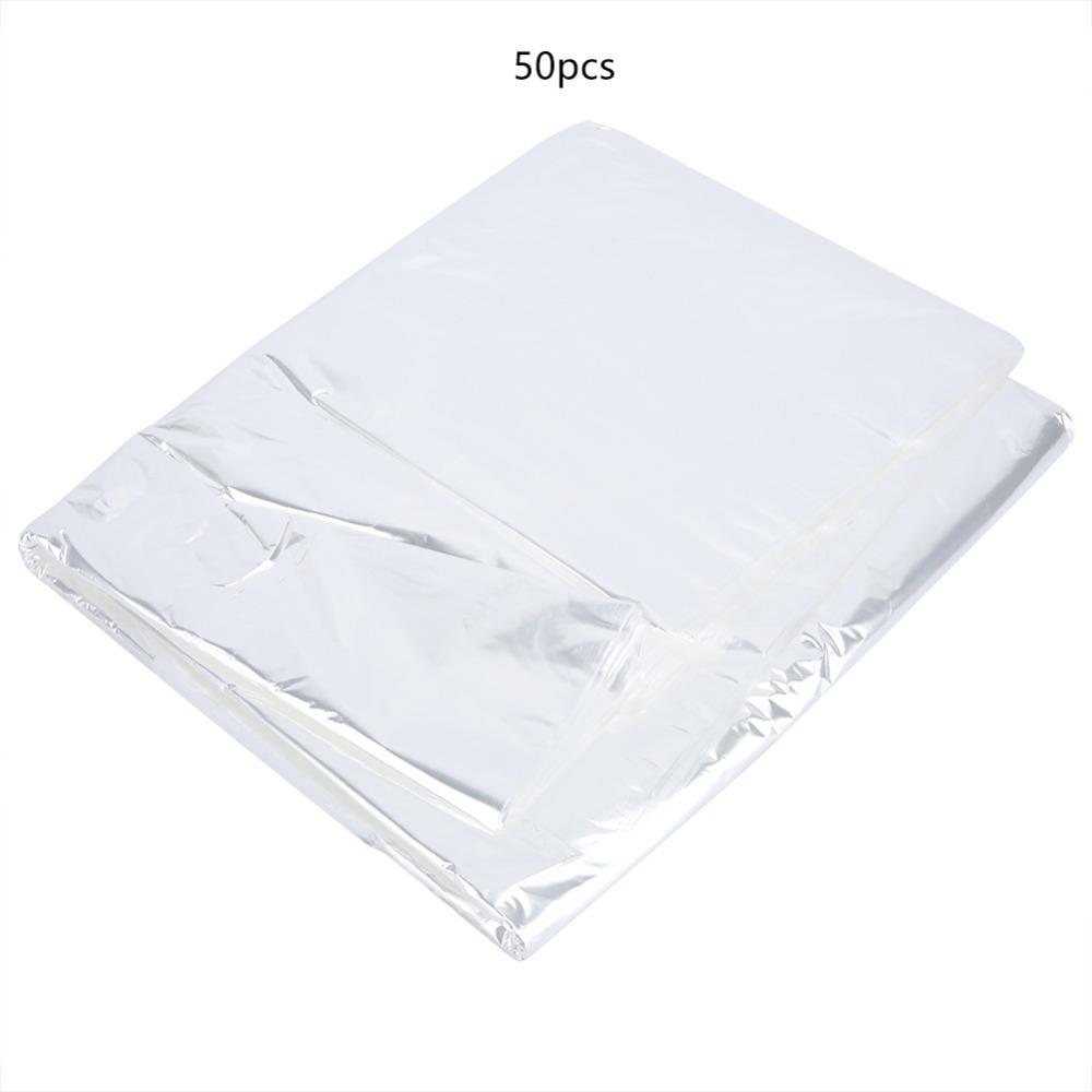 50pcs 60x100cm Disposable Clothes Dust Bags 60x90cm Plastic Clothes Dust Bags  Travel Use