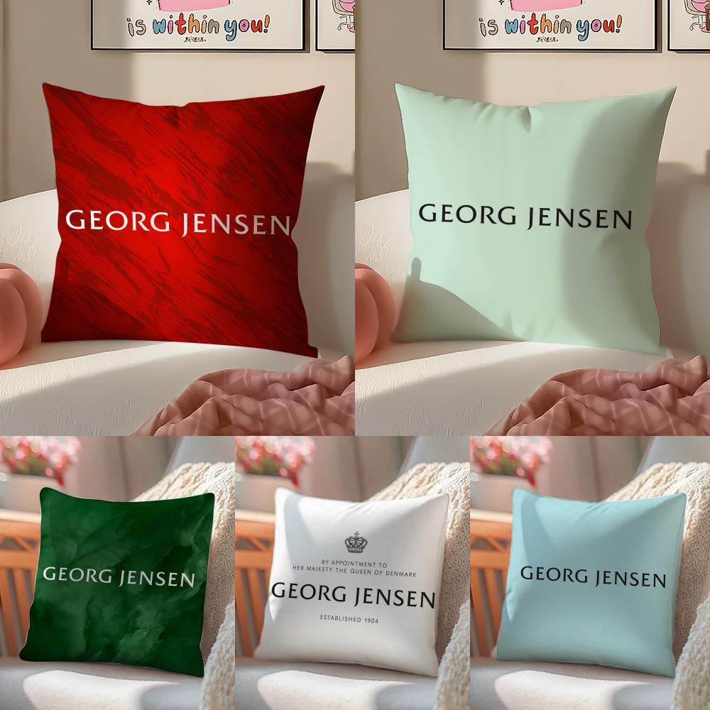 Danish Brand GGeorg Jensen Cushion Cover Pillowcase Short Plush Invisible zipper Room Sofa Cushion Cover