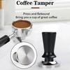 Flat/Thread Base Stainless Steel Coffee Tamper Spring Loaded Tamper  Home Brewing