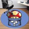 1pc Mario Mushroom Pocket Office Round Area Rug, Under Office Chairs Bedroom Living Room Home Decor  a1022247