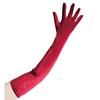 Gold Velvet Ladies' Long Retro Dance & Photography Gloves for Christmas