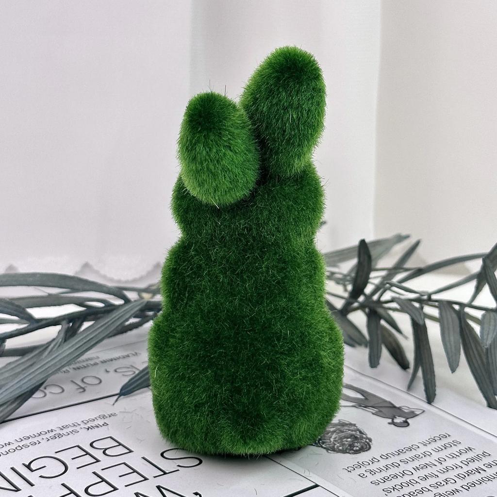 Schaumstoff Osterhase Mini Grün Künstlicher Hase für Hausparty Garten Osterdekoration Lebendiger Hase Oster Schreibtischornament